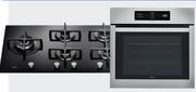 Whirlpool 90cm Gas Hob GOA 9523NB + Whirlpool 60cm Eye Level Oven AKZ 6230 IX
