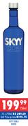 SKYY Vodka Range-12 x 750ml
