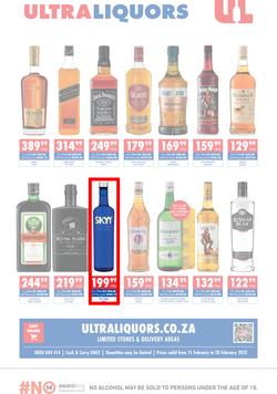 Ultra Liquors : Specials (15 February - 28 February 2022), page 1