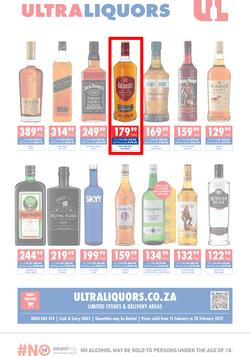 Ultra Liquors : Specials (15 February - 28 February 2022), page 1