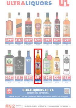 Ultra Liquors : Specials (15 February - 28 February 2022), page 1