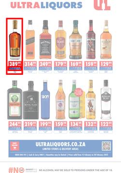 Ultra Liquors : Specials (15 February - 28 February 2022), page 1