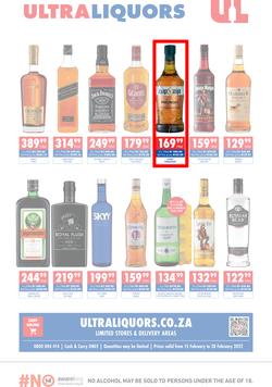 Ultra Liquors : Specials (15 February - 28 February 2022), page 1