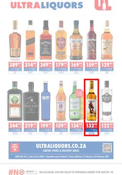 Ultra Liquors : Specials (15 February - 28 February 2022), page 1