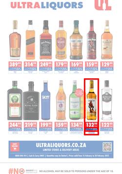 Ultra Liquors : Specials (15 February - 28 February 2022), page 1