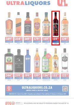 Ultra Liquors : Specials (15 February - 28 February 2022), page 1