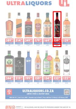 Ultra Liquors : Specials (15 February - 28 February 2022), page 1