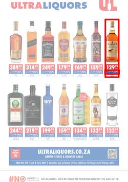 Ultra Liquors : Specials (15 February - 28 February 2022), page 1