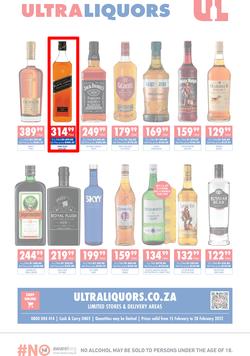 Ultra Liquors : Specials (15 February - 28 February 2022), page 1