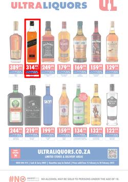 Ultra Liquors : Specials (15 February - 28 February 2022), page 1