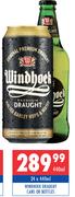 Windhoek Draught Cans Or Bottles-24 x 440ml