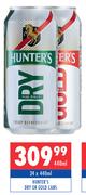 Hunter's Dry Or Gold Cans-24 x 440ml