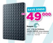 Seagate 2.5" 1TB External Hard Drive STEA1000400
