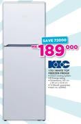 KIC 170Ltr White Top Freezer Fridge 