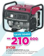 Ryobi 2.7KW Generator RG-2700