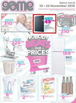 Game Malawi : Nobody Beats Our Prices (10 Nov - 23 Nov 2016), page 1