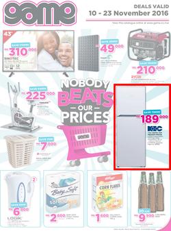 Game Malawi : Nobody Beats Our Prices (10 Nov - 23 Nov 2016), page 1