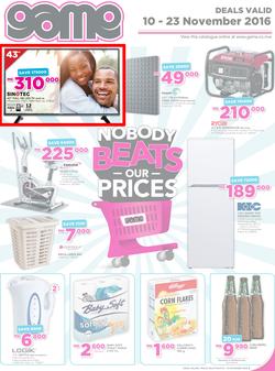 Game Malawi : Nobody Beats Our Prices (10 Nov - 23 Nov 2016), page 1