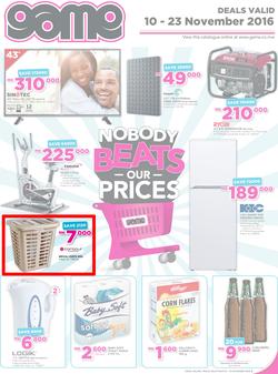 Game Malawi : Nobody Beats Our Prices (10 Nov - 23 Nov 2016), page 1