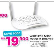 Tp-Link Wireless N300 Modem Router