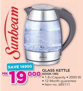 Sunbeam Glass Kettle SDGK-180
