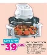 Sunbeam Pro Convection Oven SPCO-1200
