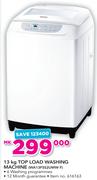 Samsung 13Kg Top Load Washing Machine WA13F5S2UWW F