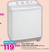 Defy 8Kg Twin Tub Washing Machine DTT166