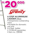Gravity 6 Step Aluminium Ladder HSL6