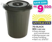 Antracite 70Ltr Black Bin 1402 AN