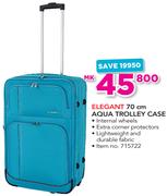 Elegant 70Cm Aqua Trolley Case