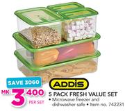 Addis 5 Pack Fresh value Set-Per Set