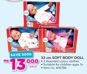 Kid Connection 33Cm Soft Body Doll-Each