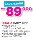 Ditalia Baby Crib