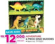 Adventure Wheels 6 Piece Dino Buddies-Per Set