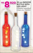 Santa's Trading 30Cm Indoor Bottle With LED Light