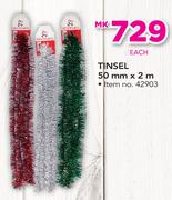 Tinsel 50mm x2m-Each