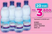 Sobo Quench Still Water-20x500ml
