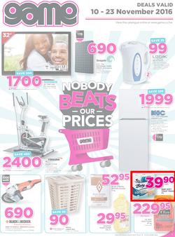 Game Botswana : Gabarone (10 Nov - 23 Nov 2016, page 1
