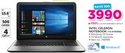 Hp Intel Celeron 15.6" Notebook 15-AY008NI