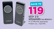 Ultra Link USB Speakers UL-RD231