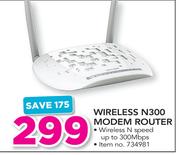 Tp-Link Wireless N300 Modem Router