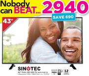 Sinotec 43" Full HD LED TV WITH-DVB-T2
