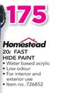 Homestead 20Ltr Fast Hide Paint