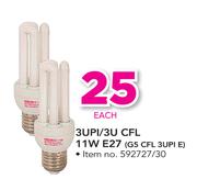 Eurolux 3UPI/3U CFL 11W E27 G5 CFL 3UPI E-Each