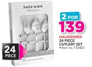 Hauswares Cutlery Set - 2 x 24pcs