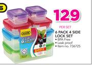Addis 6 Pack 4 Side Lock Set-Per Set