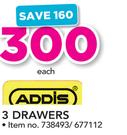 Addis 3 Drawers-Each