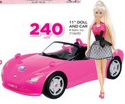 Kid Connection 11" Doll And Car-Each