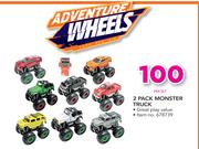 Adventure Wheels 2 Pack Monster Truck-Per Set